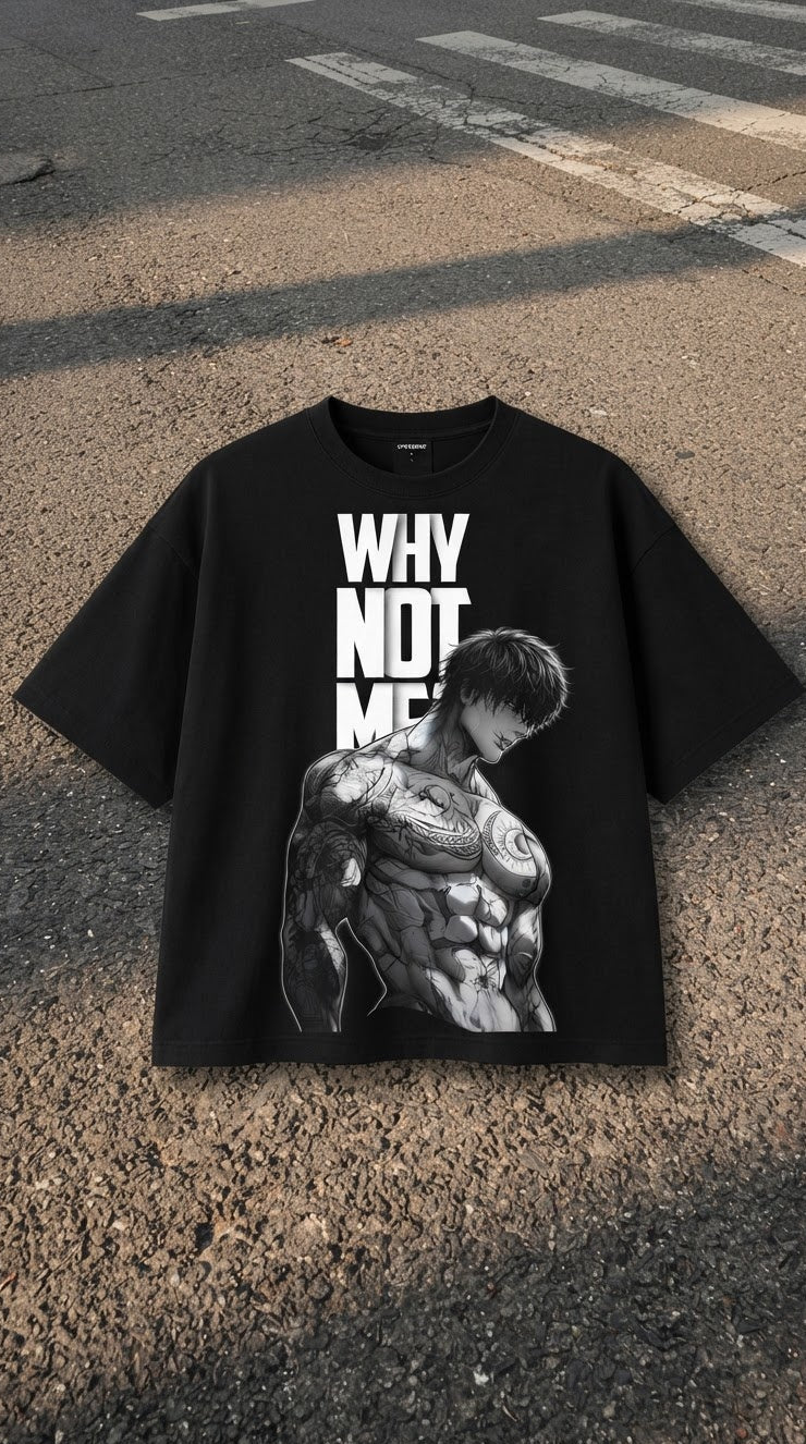 Why Not Me Oversized Graphic Tee
