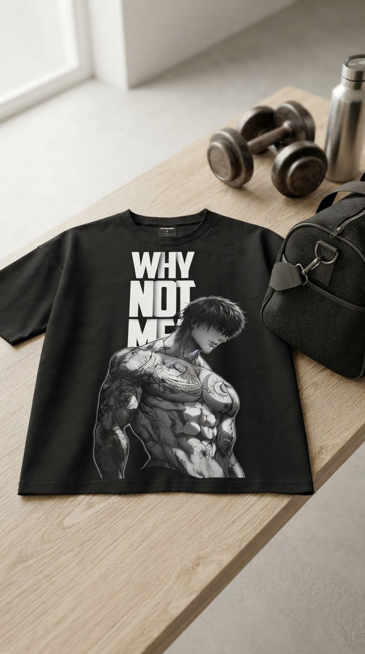 Why Not Me Oversized Graphic Tee