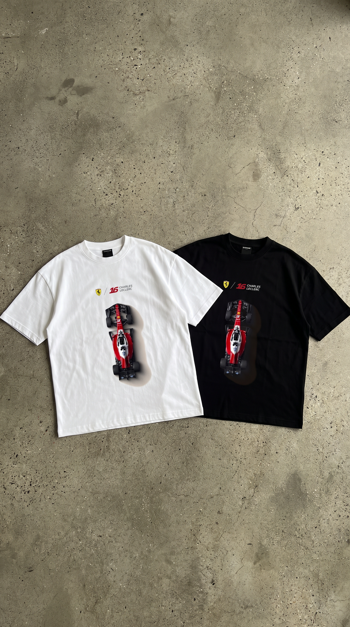 Charles Leclerc 16 F1 Oversized Drop Shoulders Tee
