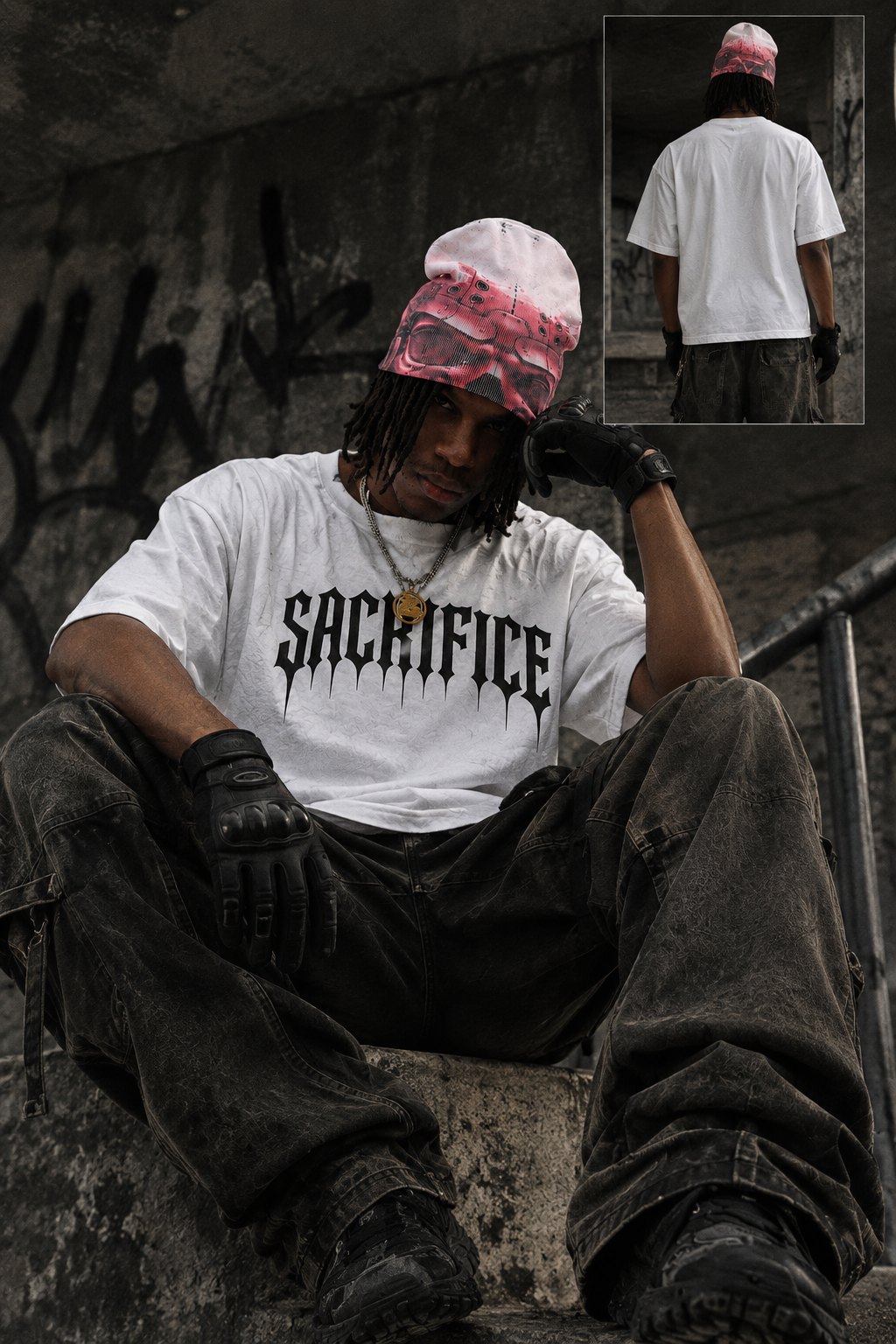 Sacrifice oversized graphic Tee