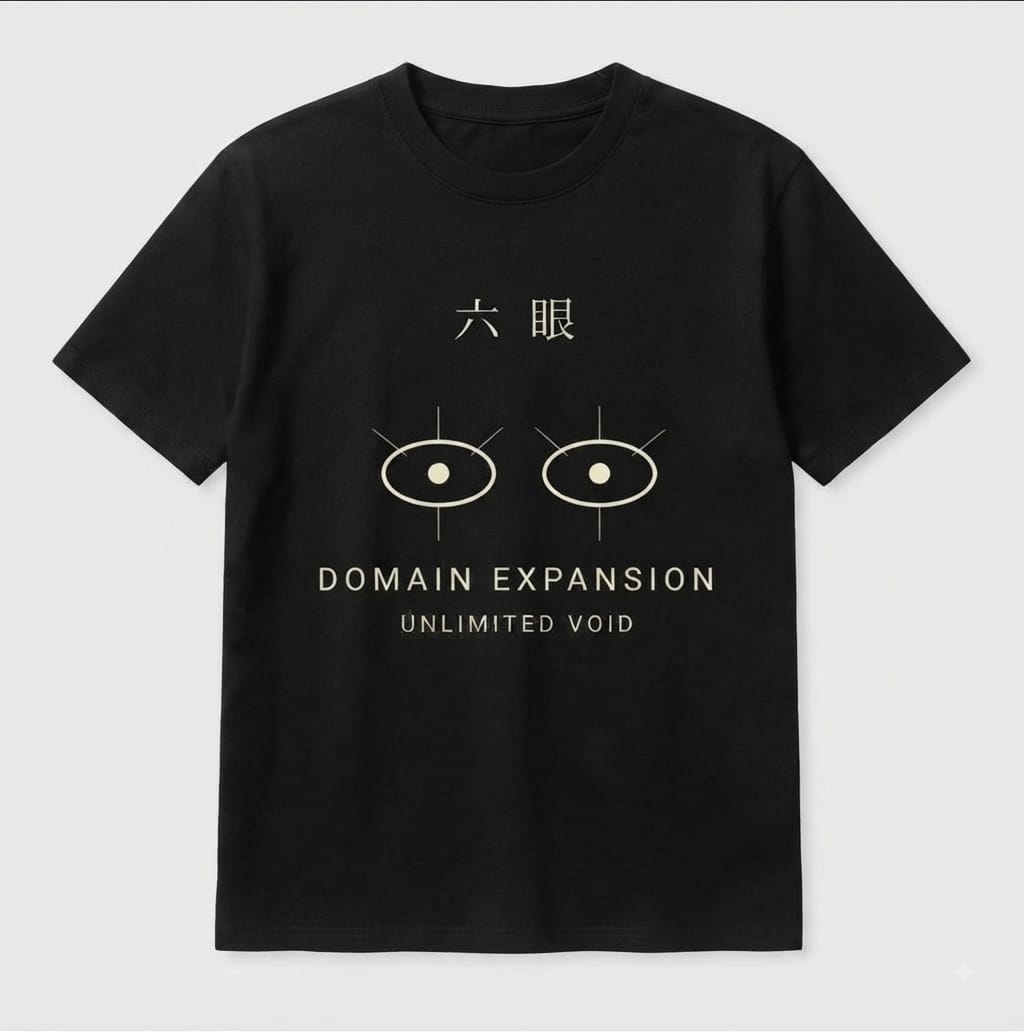 Gojo "Unlimited Void" Six Eyes Oversized Tee
