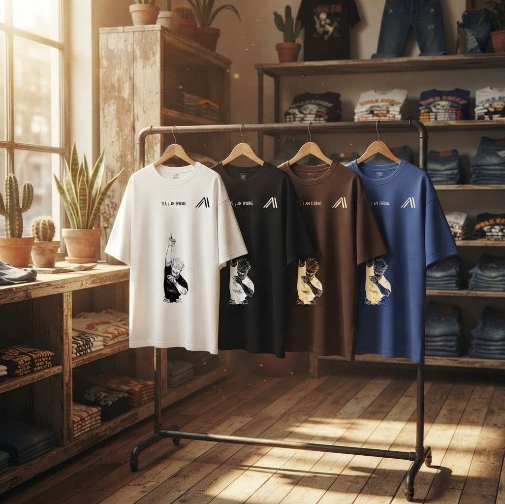 Gojo "The Strongest" Oversized Tee