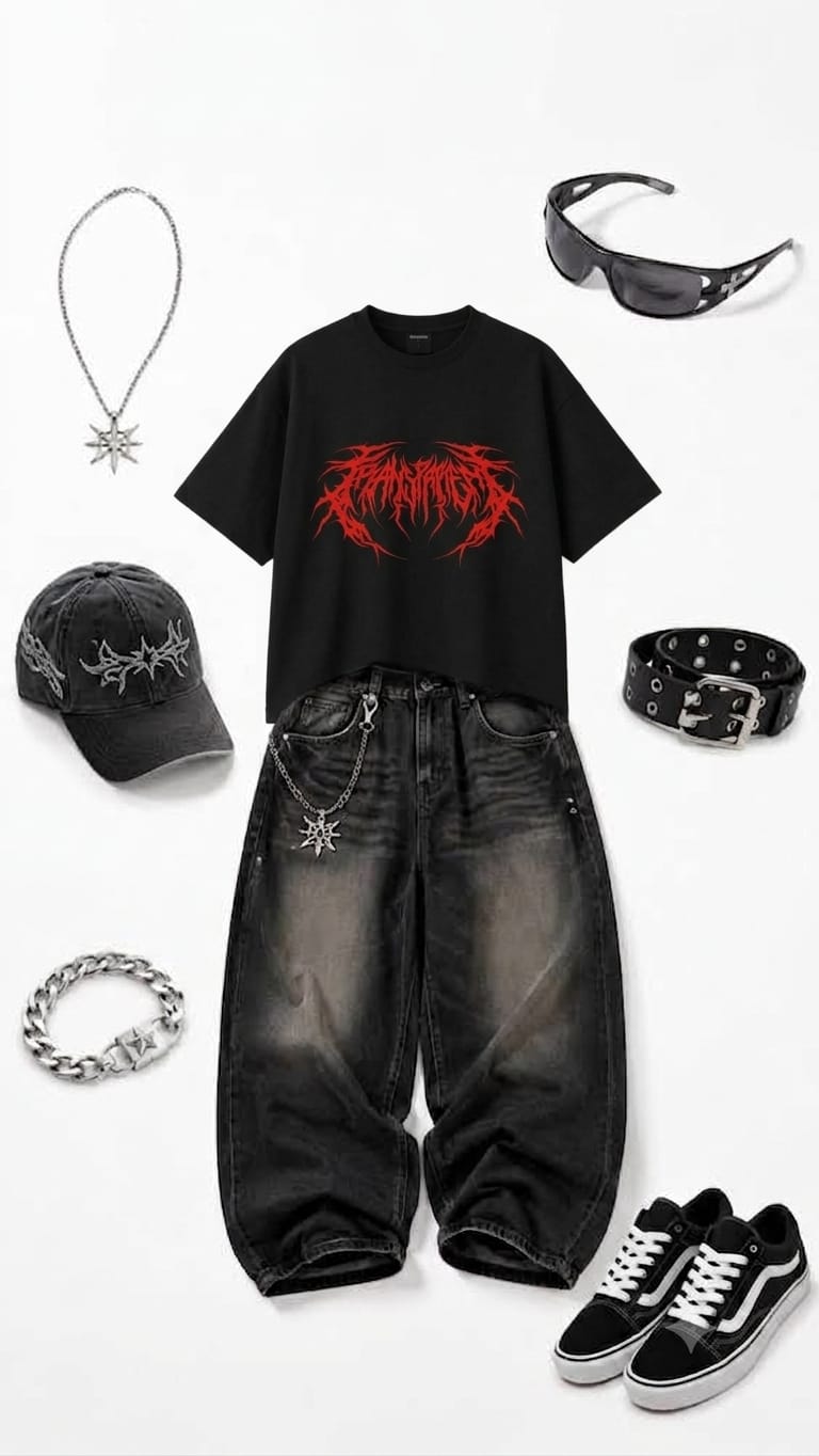 Red Thorn Oversized T-Shirt
